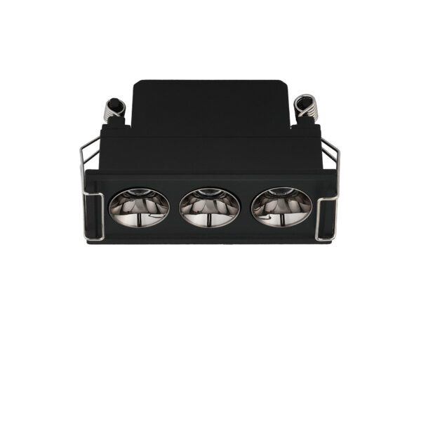 Spot incastrat Gono 6W 3000K, Negru si Aluminiu Nova Luce