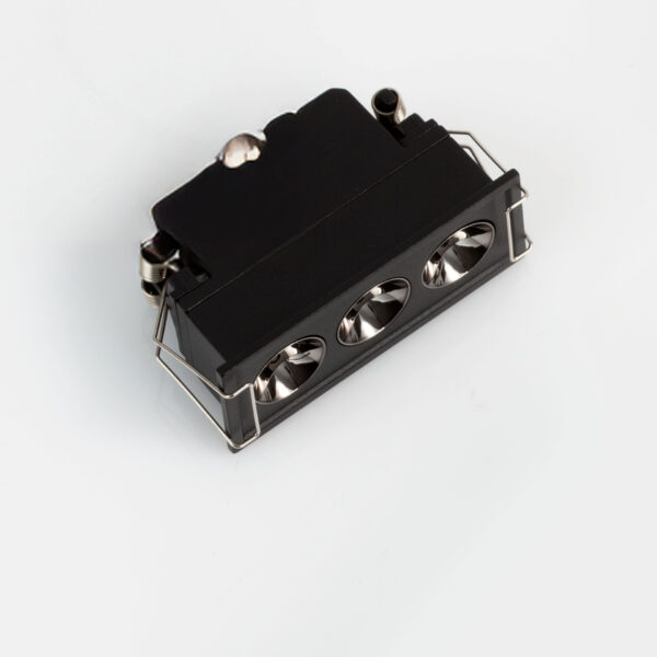 Spot incastrat Gono 6W 3000K, Negru si Aluminiu Nova Luce
