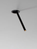 Spot incastrat Hue 3W 3000K, Negru si Aluminiu Nova Luce