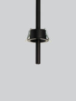 Spot incastrat Hue 3W 3000K, Negru si Aluminiu Nova Luce