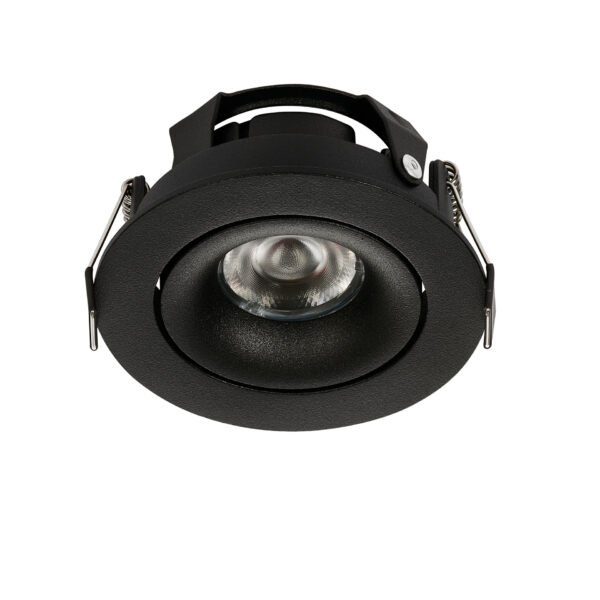 Spot incastrat Lonza 7W 3000K, Negru si Aluminiu Nova Luce