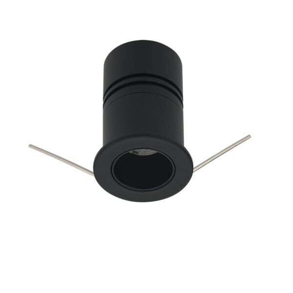 Spot incastrat Lucy 3W 3000K, Negru si Aluminiu Nova Luce