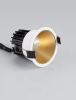 Spot incastrat Luela 13W 2700 K, Alb, Auriu si Aluminiu Nova Luce