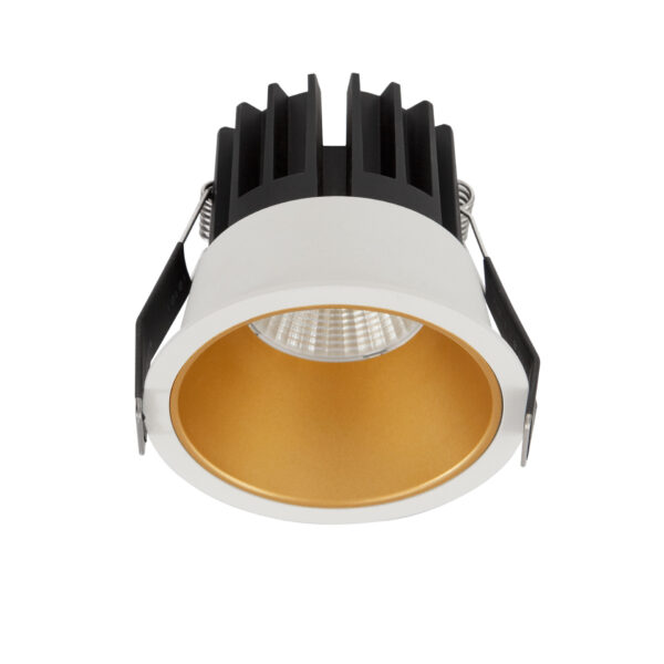 Spot incastrat Luela 13W 3000K, Alb, Auriu si Aluminiu Nova Luce