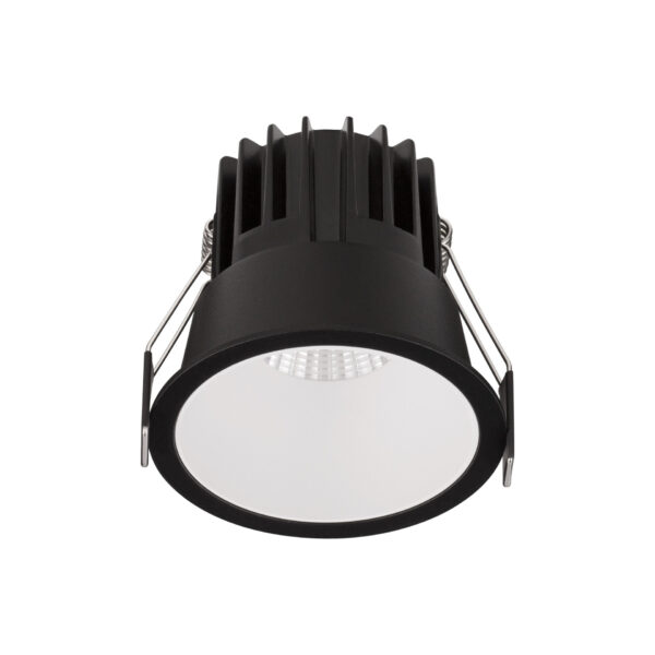 Spot incastrat Luela 13W 3000K, Negru, Alb si Aluminiu Nova Luce