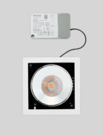 Spot incastrat Oblio 28W 3000K, Alb si Aluminiu Nova Luce