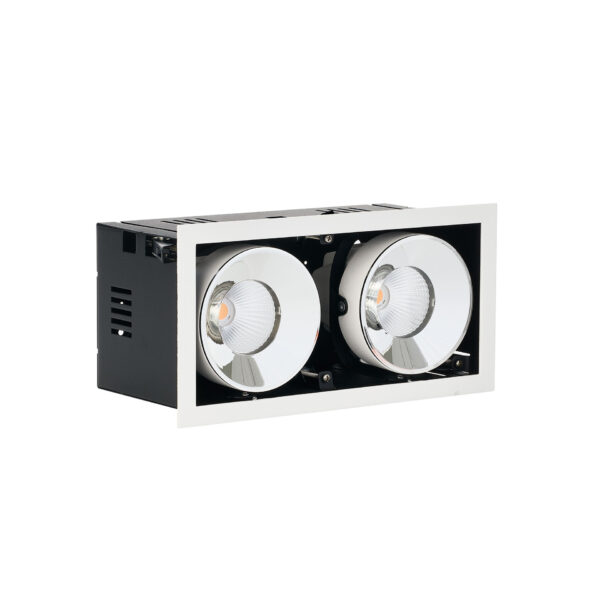 Spot incastrat Oblio 56W 3000K, Alb si Aluminiu Nova Luce