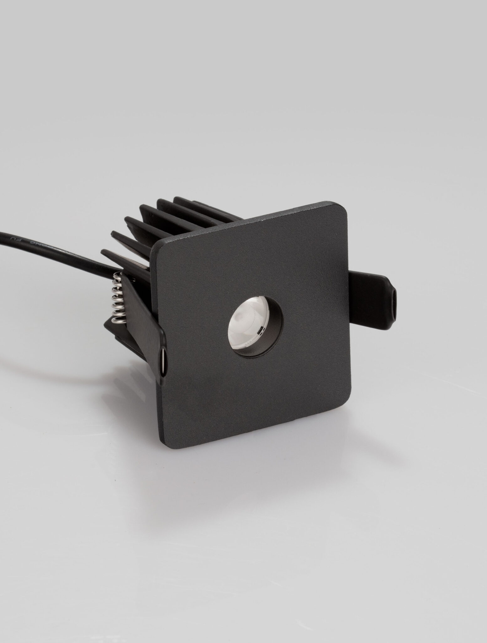 Spot incastrat Ono 8W 3000K, Negru si Aluminiu Nova Luce
