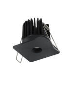 Spot incastrat Ono 8W 3000K, Negru si Aluminiu Nova Luce