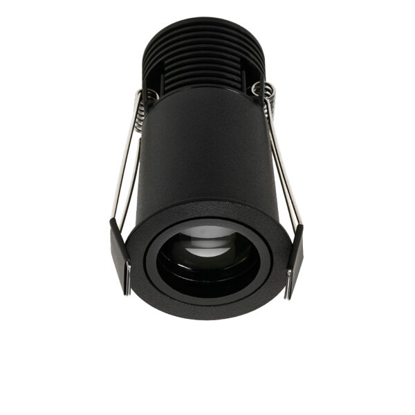 Spot incastrat Otto 7W 3000K, Negru si Aluminiu Nova Luce