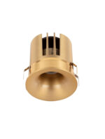 Spot incastrat Sanco 10W 2700 K, Auriu si Aluminiu Nova Luce