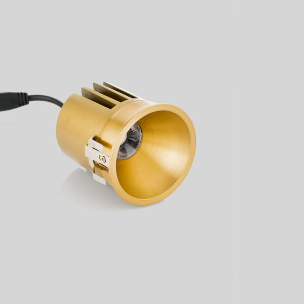 Spot incastrat Sanco 10W 2700 K, Auriu si Aluminiu Nova Luce
