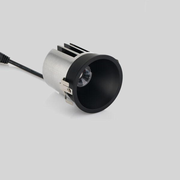 Spot incastrat Sanco 10W 2700 K, Negru si Aluminiu Nova Luce