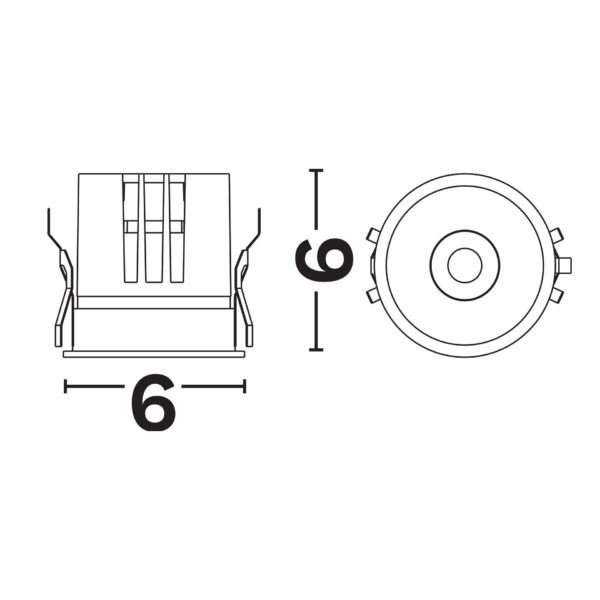 Spot incastrat Sanco 10W 3000K, Auriu si Aluminiu Nova Luce