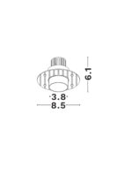 Spot incastrat Selene 5W 3000K, Alb si Aluminiu Nova Luce