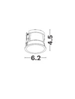 Spot incastrat Spezia 10W, Alb si Aluminiu Nova Luce