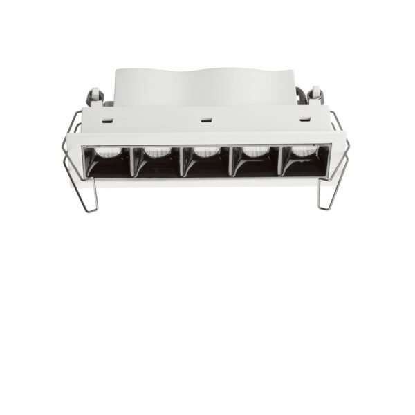 Spot incastrat Swan 10W 3000K, Negru, Alb si Aluminiu Nova Luce