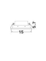 Spot incastrat Swan 10W 3000K, Negru, Alb si Aluminiu Nova Luce