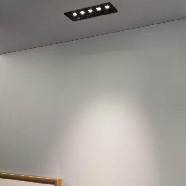 Spot incastrat Swan 10W 3000K, Negru si Aluminiu Nova Luce