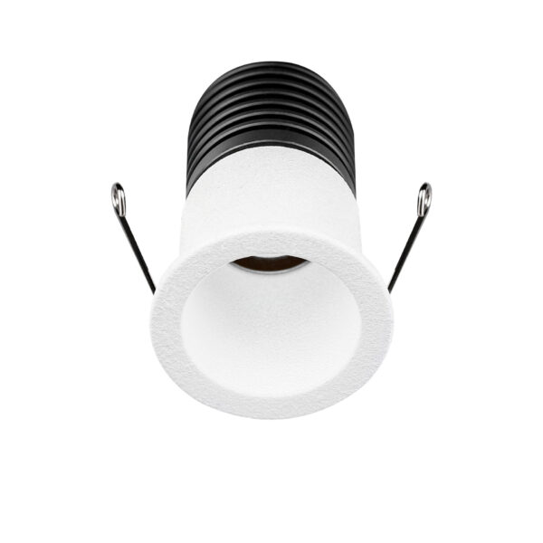 Spot incastrat Tiny 2W 2700 K, Alb si Aluminiu Nova Luce
