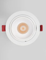 Spot incastrat Vulcan 20W 2700 K, Alb si Aluminiu Nova Luce
