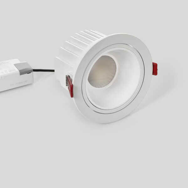 Spot incastrat Vulcan 30W 2700 K, Alb si Aluminiu Nova Luce