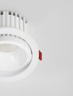 Spot incastrat Vulcan 30W 3000K, Alb si Aluminiu Nova Luce