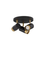 Spot Pogno 30W, Negru, Auriu si Aluminiu Nova Luce