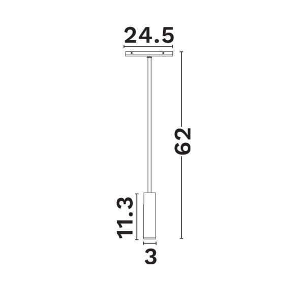 Spot sina magnetica Buxton 10W 3000K, Negru si Aluminiu Nova Luce