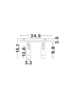 Spot sina magnetica Buxton 10W 4000K, Negru si Aluminiu Nova Luce