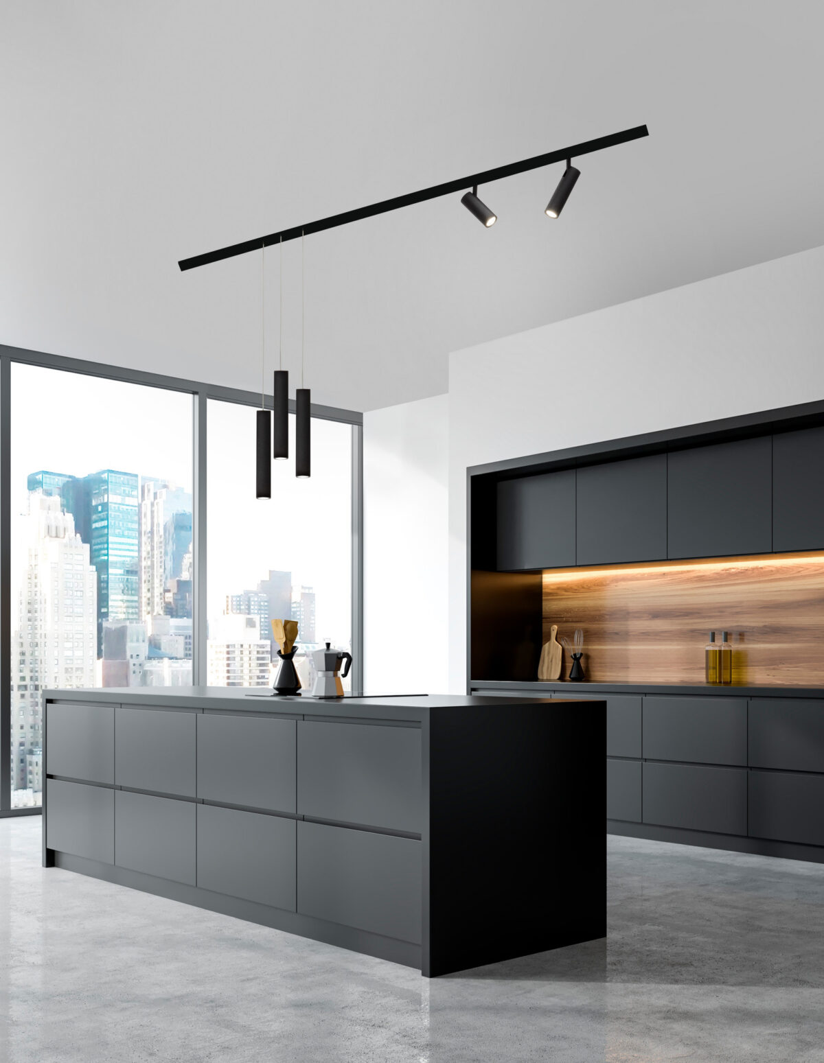 Spot sina magnetica Buxton 12W 3000K, Negru si Aluminiu Nova Luce Spot sina magnetica Buxton 12W 3000K, Negru si Aluminiu Nova Luce