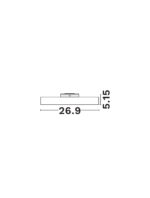 Spot sina magnetica Buxton 15W 4000K, Negru si Aluminiu Nova Luce