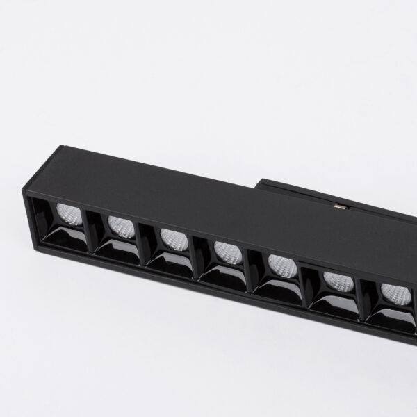 Spot sina magnetica Buxton 22W 4000K, Negru si Aluminiu Nova Luce