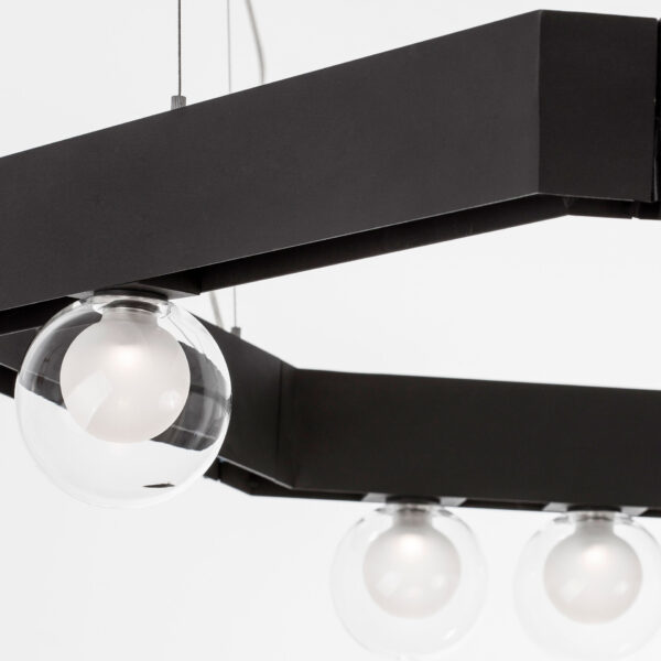 Spot sina magnetica Buxton 5W 3000K, Negru si Aluminiu Nova Luce