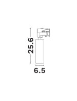 Spot sina trifazica 20W 3000K, Alb si Aluminiu Nova Luce