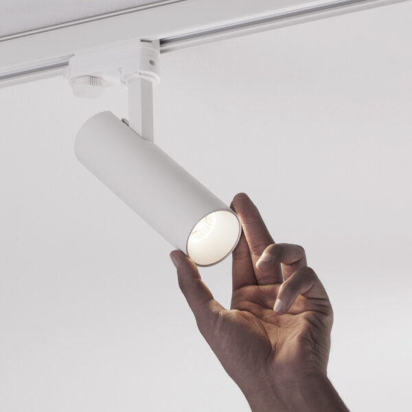 Spot sina trifazica 20W 3000K, Alb si Aluminiu Nova Luce