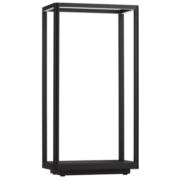 Stalp pitic (bollard) Akmi 9W 3000K, Negru si Aluminiu Nova Luce