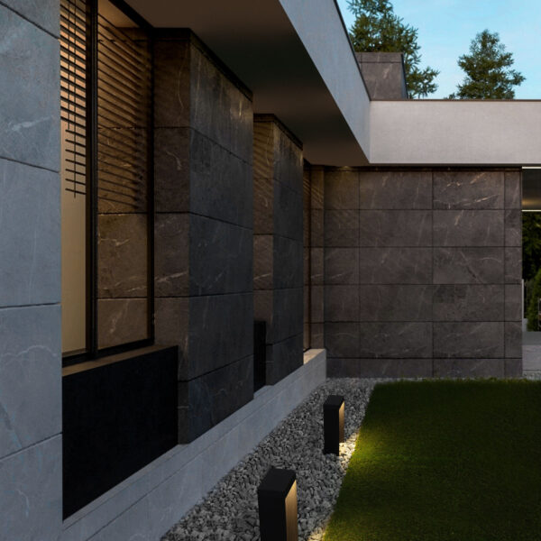 Stalp pitic (bollard) Alley 8W 3000K, Negru si Aluminiu Nova Luce