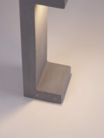 Stalp pitic (bollard) Aran 8W 3000K, Gri si Beton Nova Luce