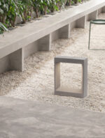 Stalp pitic (bollard) Cairo 8W 3000K, Gri si Beton Nova Luce