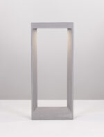 Stalp pitic (bollard) Cairo 8W 3000K, Gri si Beton Nova Luce
