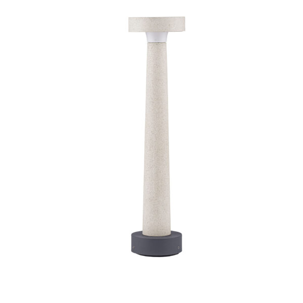 Stalp pitic (bollard) Cram 5W 3000K, Alb si Beton Nova Luce