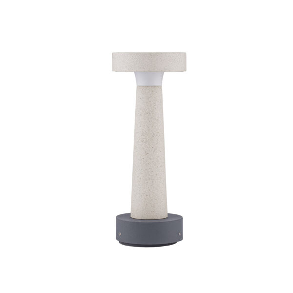 Stalp pitic (bollard) Cram 5W 3000K, Alb si Beton Nova Luce