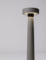 Stalp pitic (bollard) Cram 5W 3000K, Gri si Beton Nova Luce