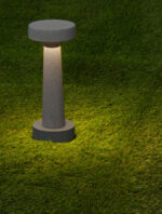 Stalp pitic (bollard) Cram 5W 3000K, Gri si Beton Nova Luce