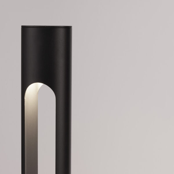 Stalp pitic (bollard) Ellery 12W 3000K, Negru si Aluminiu Nova Luce