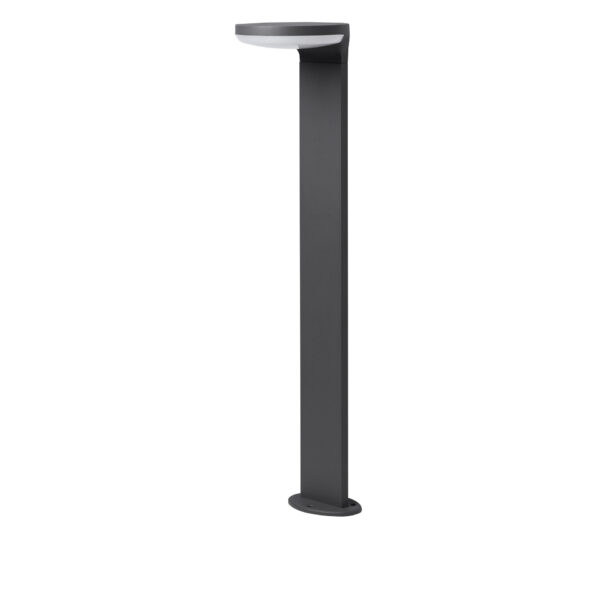 Stalp pitic (bollard) Enzi 15W 3000K, Gri inchis si Aluminiu Nova Luce