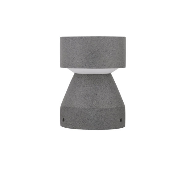 Stalp pitic (bollard) Lua 12W 3000K, Negru si Beton Nova Luce