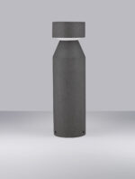 Stalp pitic (bollard) Lua 12W 3000K, Negru si Beton Nova Luce