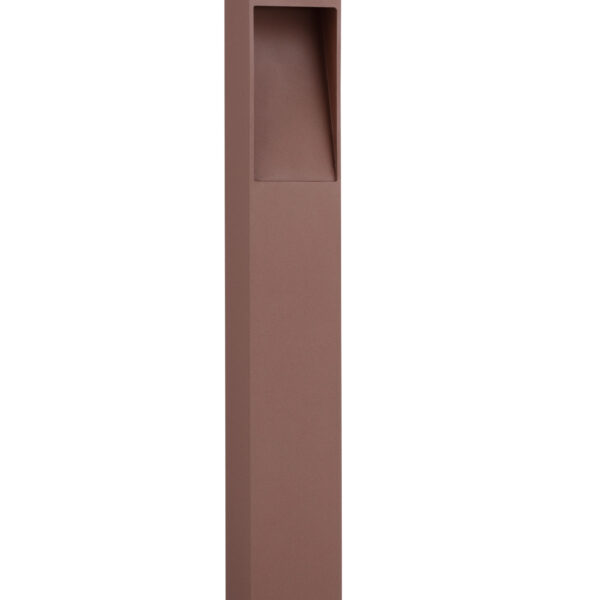Stalp pitic (bollard) Maddi 7W 3000K, Corten si Aluminiu Nova Luce